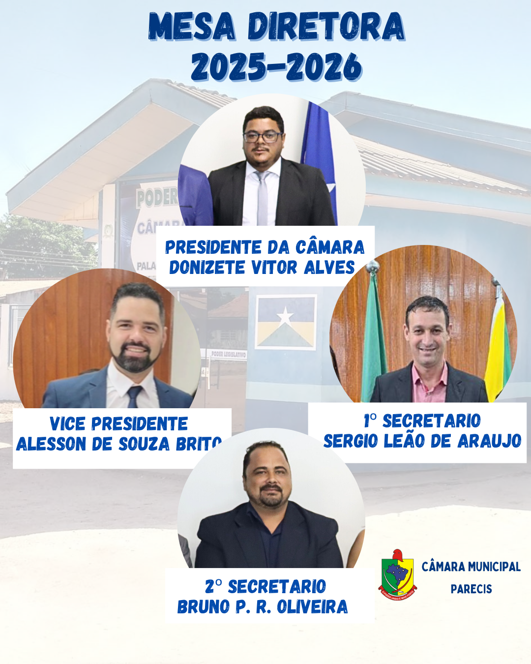 INFORMATIVO OFICIAL – NOVA COMPOSIÇÃO DA MESA DIRETORA